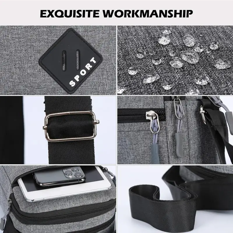 Men's Shoulder Bag Crossbody Small Sling Work Business Waterproof Oxford mens messenger bag mens shoulder bag