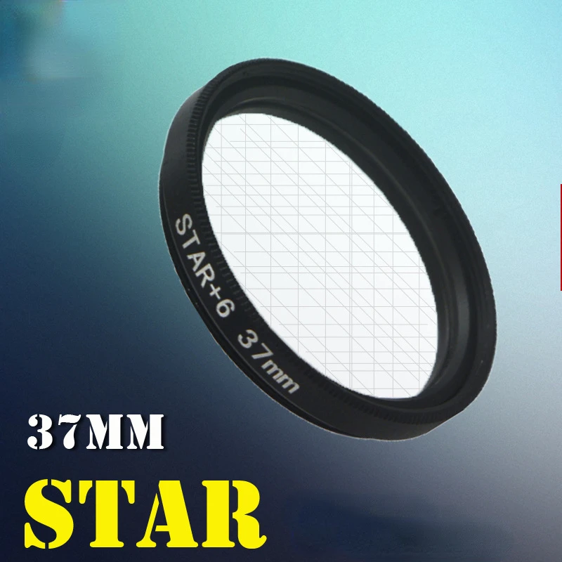 Star Filter 4X 6X 8X 12X Point Line 37mm Star Filter Lens For Canon