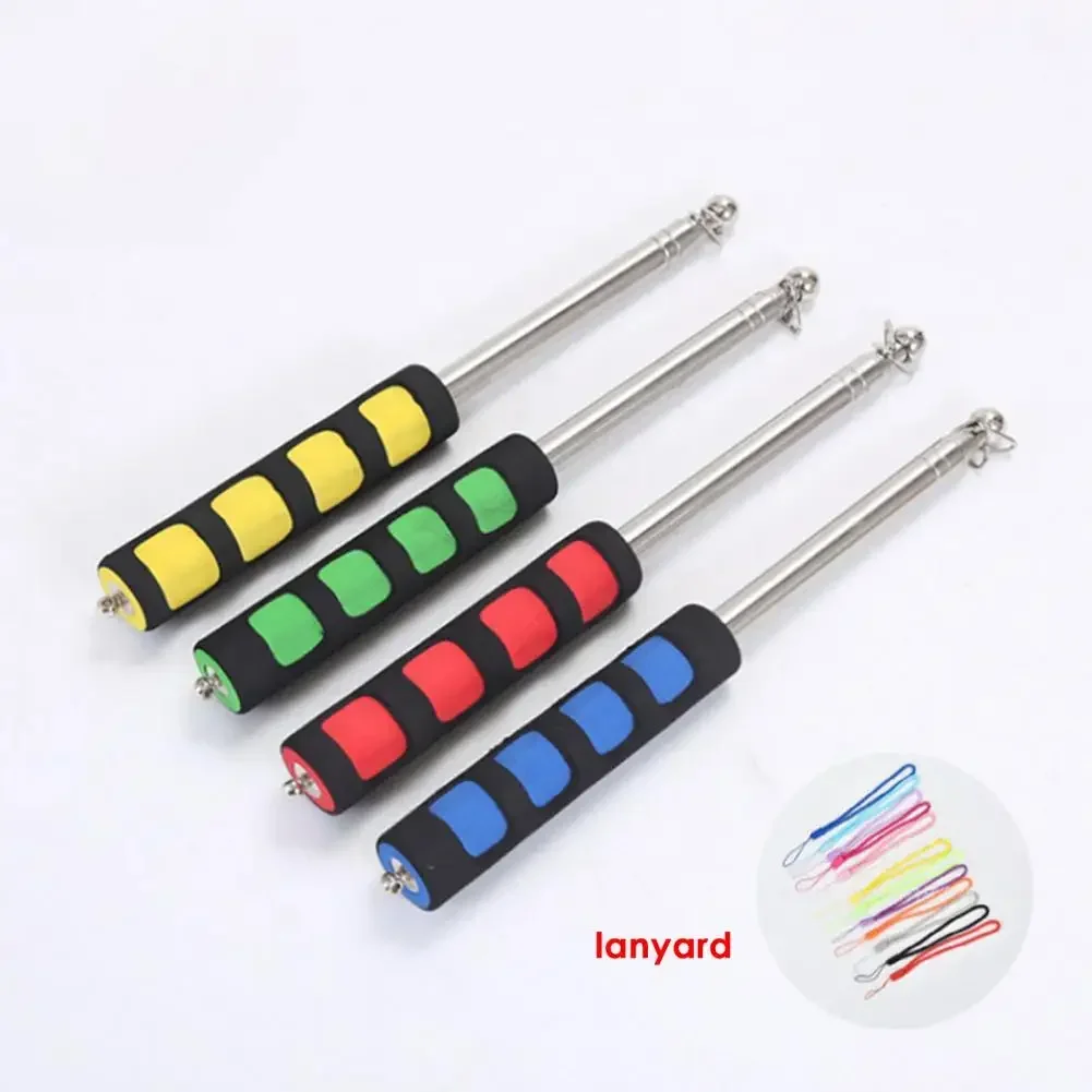 Sturdy Flag Pole Telescopic Flagpole Non-slip Handle Portable Handheld for Teaching Pointer Stick