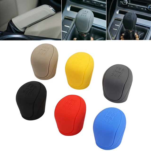 Pommeau de levier de vitesse manuel de voiture, couvercle antidérapant,  poignée de changement de vitesse à 6 vitesses, housses de protection  anti-brûlure en silicone, accessoires - AliExpress