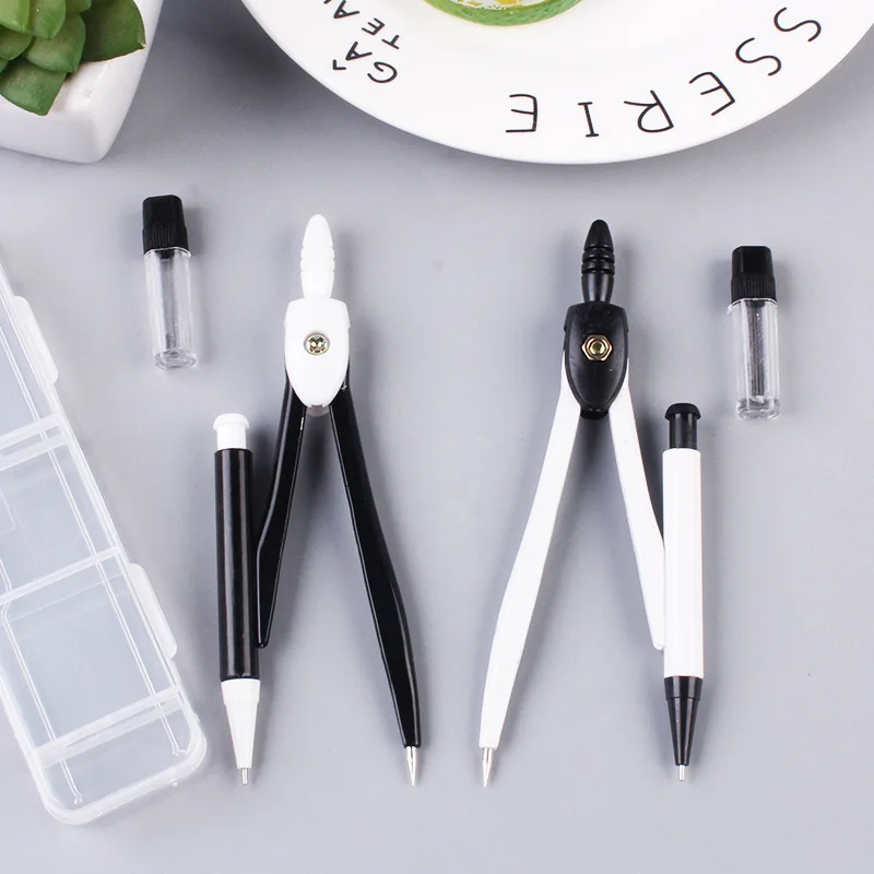 Drawing Compass Stainless Steel for Math Geometry Circles School Supplies