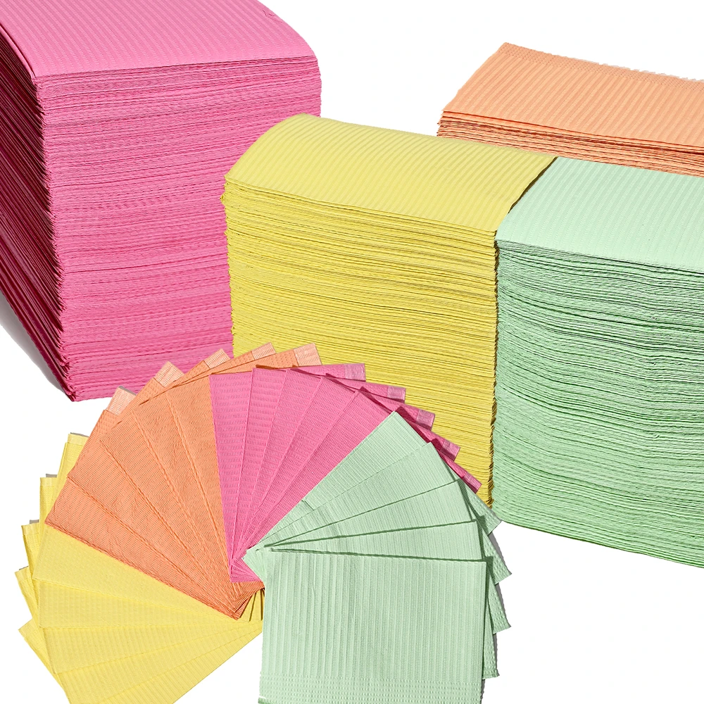 20pcs MixColor Nail Art Table Mat Disposable Tablecloths Waterproof Gel Polish Clean Pads Nail Napkins Paper Manicure Salon Tool
