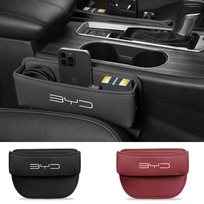 Auto Seat Gap Storage Box Leather Car Seat Organizer Holder For