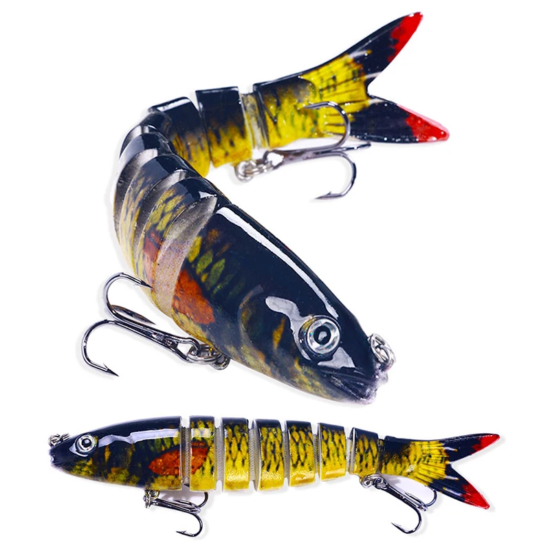 Description Picture 5 of itemBass Fishing Lure for Freshwater and Saltwater Lifelike Fishing Lures Multi Jointed Swimbait for Bass Trout Crappie Walleye Pike