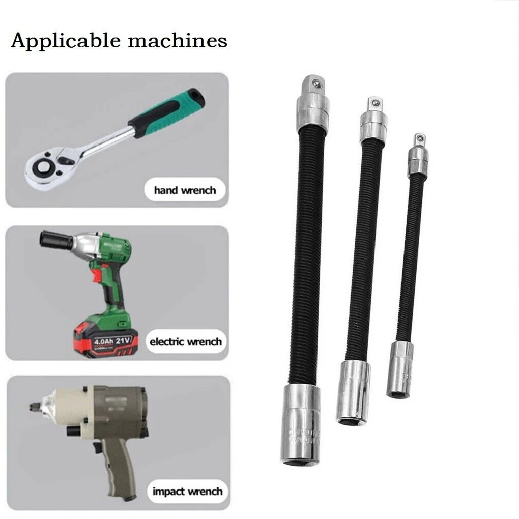 Driver Flexible Socket Extension Rod Adapter Wrench Socket Set Electric Wrench Durable 3/8inch