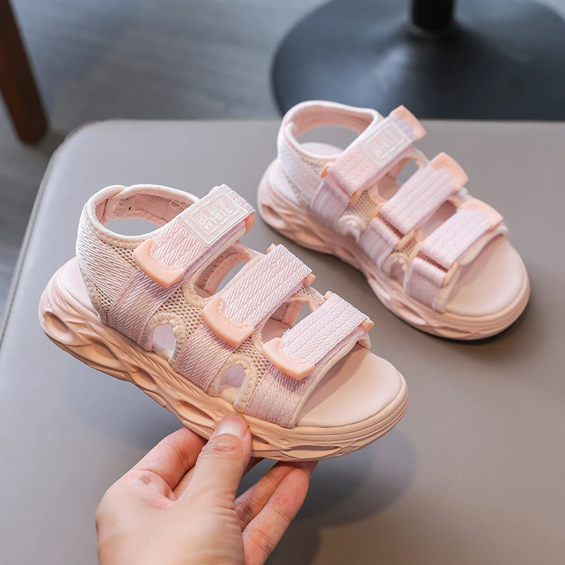 

Girls Toddler Sandals Summer Outdoor Child Athletic Water Shoes Quick Drying Anti-Slip Pool Beach Sandals for Kids