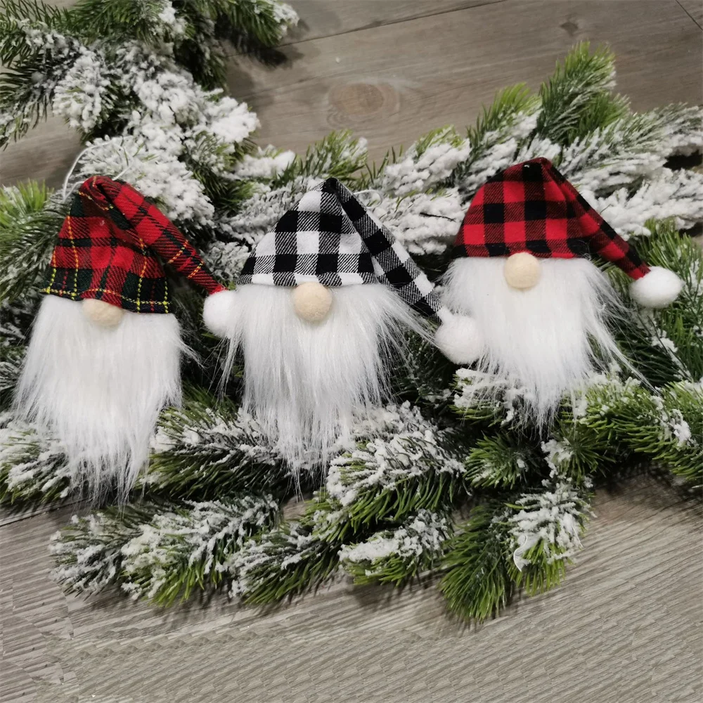 Description Picture 4 of item2/1Pcs Christmas Wine Bottle Cover Cute Gnome Faceless Doll Champagne Bottle Cover Dressing Up Xmas New Year Dinner Decoration