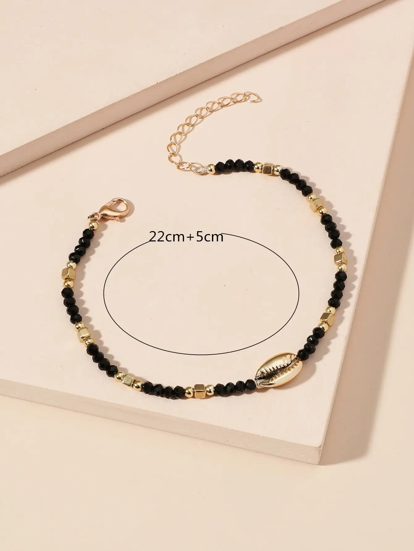 Beads Ankle Anklet for Women Black Red Blue Crystal Shell