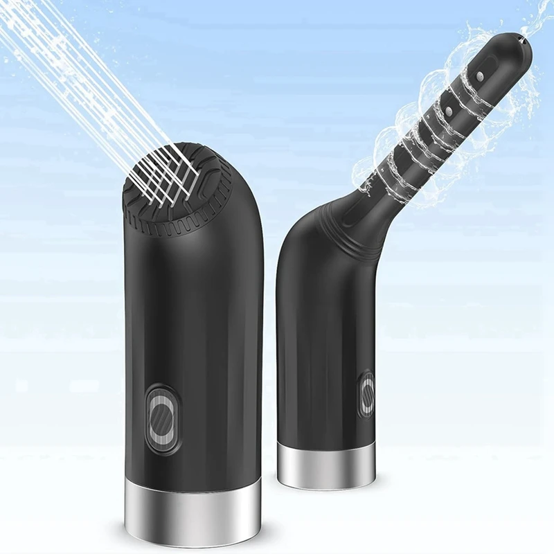 2X Enema Douches For Men Women, Automatic Electric Bidet Sprayer Personal Travel Bidet Douche For Colon Anus Cleansing