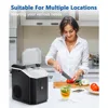 Ice Maker, 10,000pcs/33lbs/Day, Portable Handheld Nugget Ice Maker Machine with Handle, Ice Makers Countertop Self-Cleaning 6
