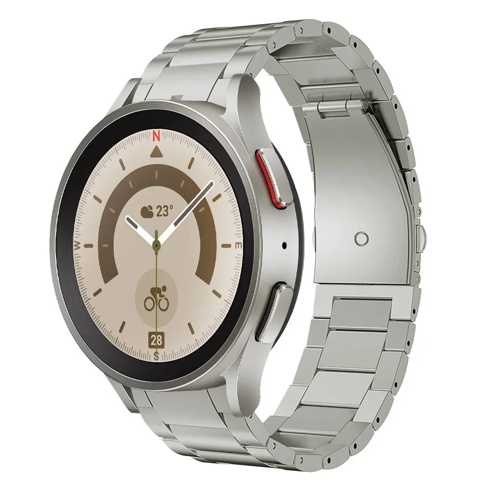 Seamless Titanium Metal Watch Bracelet