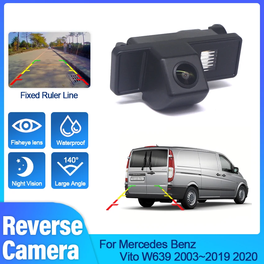 

HD Night Vision For Mercedes Benz Vito W639 2003 ~ 2019 2020 Vehicle Rear View Reverse Camera Waterproof high quality RCA