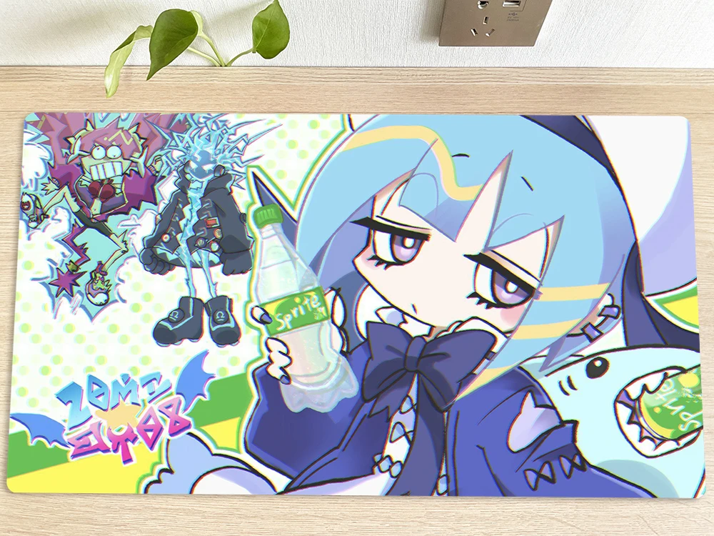 YuGiOh Table Playmat Live Twins Ki-sikil & Lilla TCG CCG Mat Trading Card Game Mat Mouse Pad Gaming Play 60x35cm Free Bag