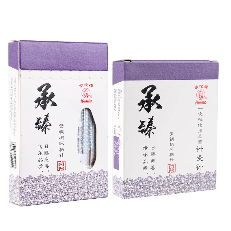 500 Red Copper Handle Hwato Acupuncture Needle Disposable Chinese medicine Beauty Relieve Pain Muscle Relax disposable acupuncture needle