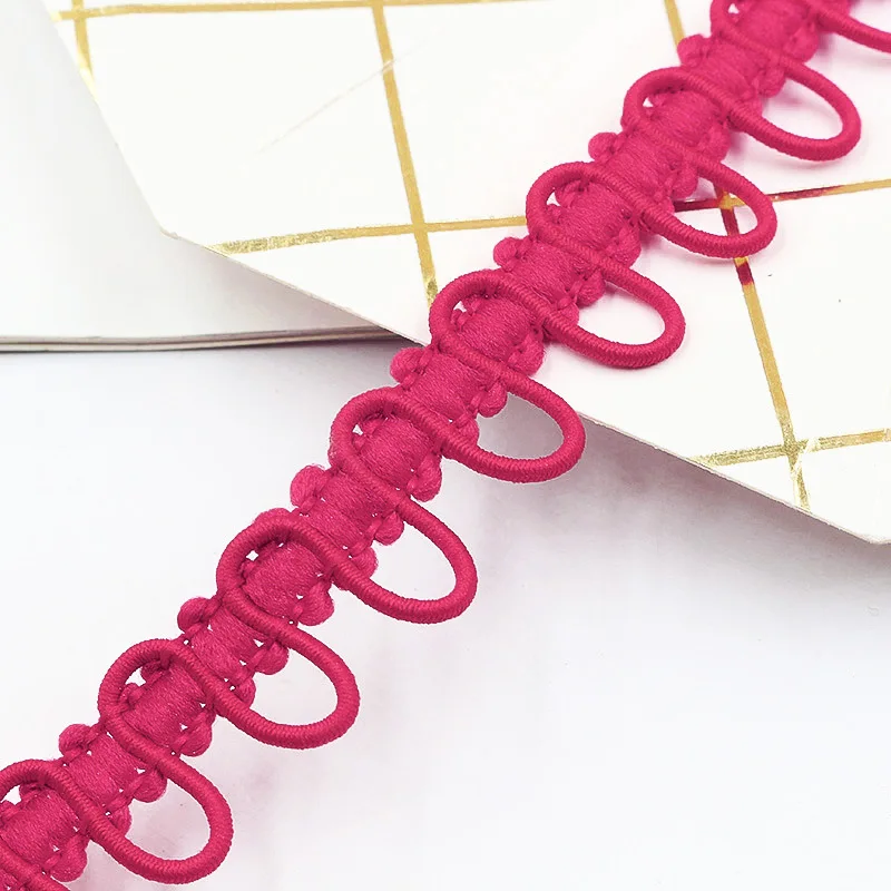 25 Yards U-Wellen-Spitzenbesatzband, Tausendfüßler, geflochtenes Spitzenband, gebogene Kante, DIY Nähen, Hochzeitskleid, Knopfloch, Stoffzubehör – Detail 10