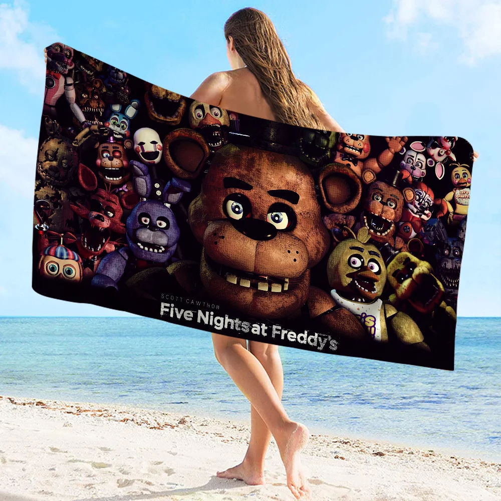 Fnaf Five-nights-At-Freddys Towel Microfiber Beach Towel Absorbent Quick dry Soft Yoga Swimming Resort Mountain Climbing microfiber towel