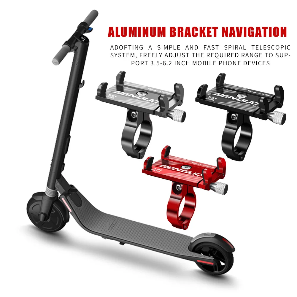 GUB Adjustable Anti-Slip Mobile Phone Stand Holder Clip Stand Mount Bracket for Xiaomi Mijia M365 &M365 Pro bicycle accessories