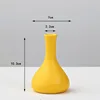 Porcelain Yellow Color Flower Vase Decoration Living Room Flower Arrangement Container Hydroponics Vase Plant Pot Gardening Art 6