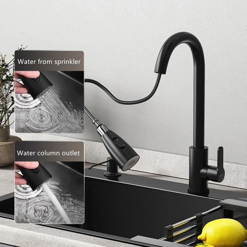 Nano Stainless Steel Kitchen Sink Matte Square Kitchen Accessories High-Quality Large Single Bowl Wash Basin Faucets