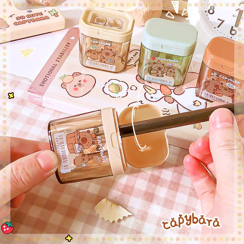 카와이 예쁜 문구, 학교 용품, 유용한 사무용품, 연필 깎기