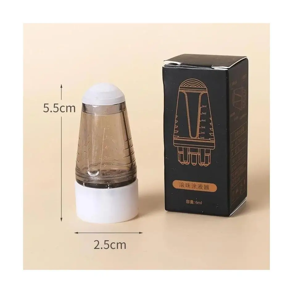 1 Pcs Mini Head Essential Oil Ball Massage Comb Hair Growth Liquid Application Guide Tool Five Needle Scalp Applicator Portable