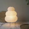 Japanese Wabi-sabi Tripod Floor Lamp Bedroom Bedside Living Dining Room Study Loft Decor Desk Light White Rice Paper Table Lamp 1