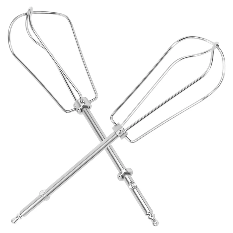 Electric Food Mixer Heads Handheld Eggs Beater Heads Stainless Steel Eggs Mixer Accessories Beater Part Set of 2