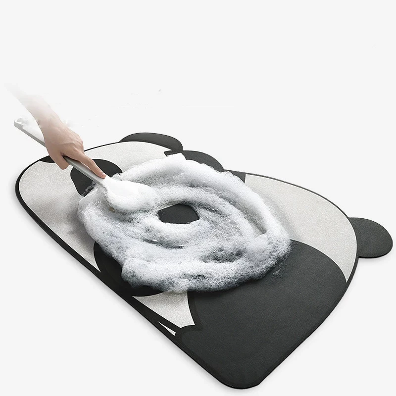 

Quick Drying Cute Cat Dog Panda Bath Mat Super Absorbent Anti-Slip Carpet Skin Floor Mats Toilet Home Decor Kitchen Rug 40*60CM