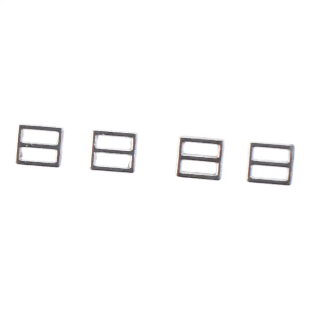 100pcs 튼튼한 슬리버 바느질 트라이 글라이드 버클 금속 미니 미니 패치 워크 버클 4mm 슬라이드 버클 바느질 액세서리
