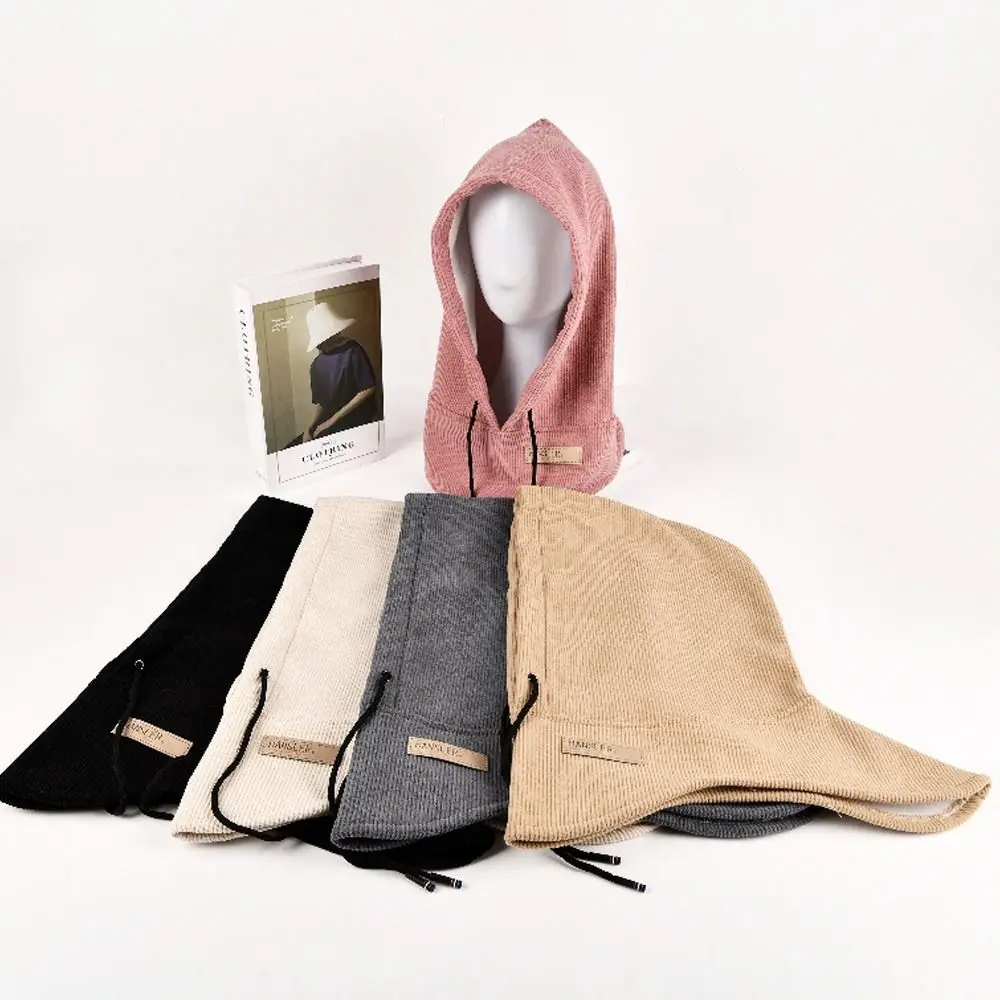 

Corduroy Women Soft Balaclava Winter Outdoor Windproof Pullover Hat Warmer Beanie Skiing Bicycle Cycling