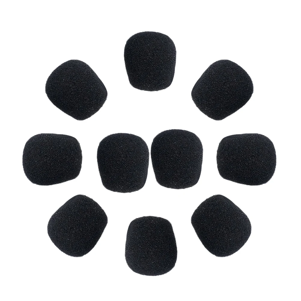 25MM Soft Elastic Sponge Lavalier Microphone Sponge Headphone Foam Headphone Sleeve Microphone 10 Pcs clip on lavalier microphone microphone cover microphone accessories microphone windscreen microphone pop filter microphone clip