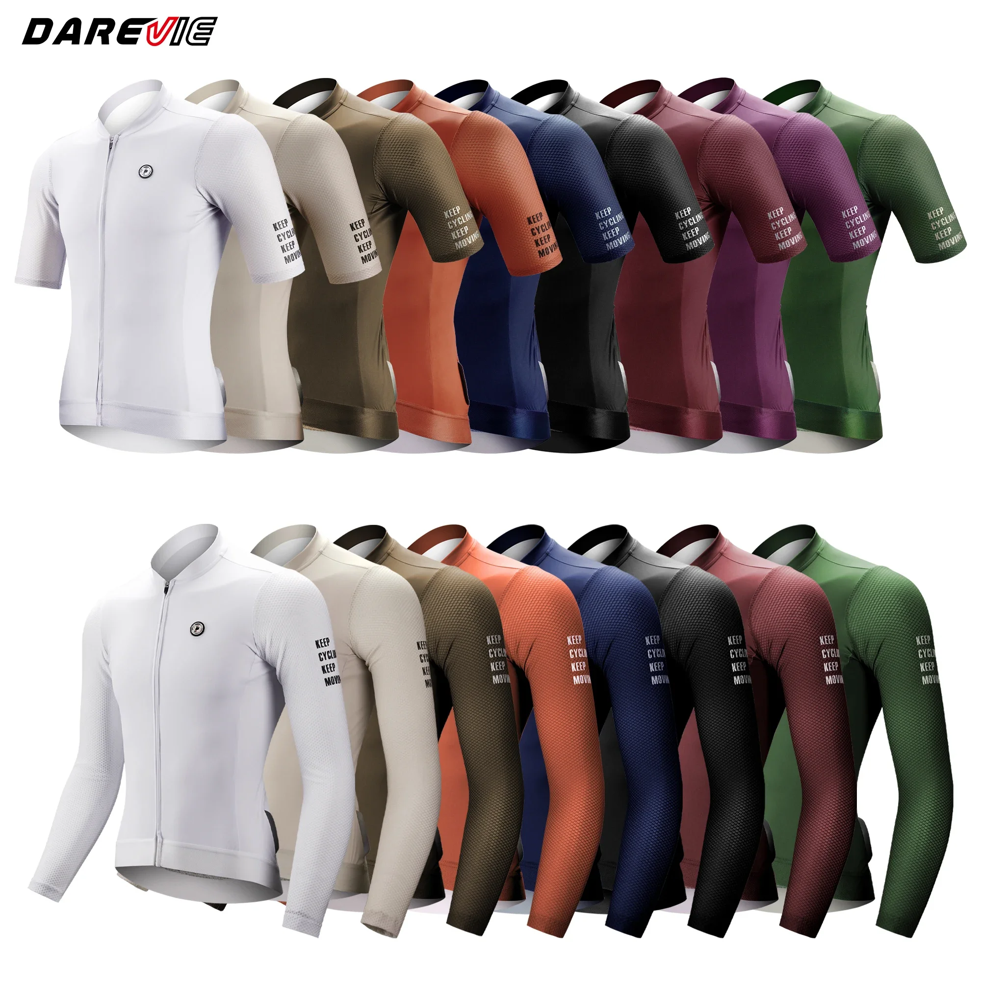Cycling Jersey Slim Fit SPF 50+ Men Women Long Sleeves Breathable DAREVIE bike cycling jersey