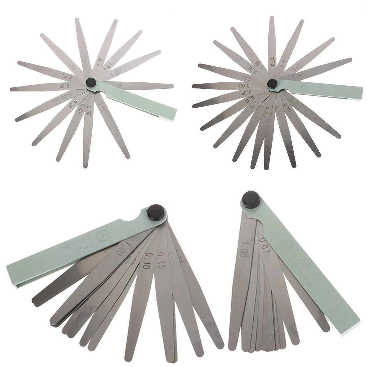 

Practical 14/17 Blades Feeler Stainless Steel Gap 0.05-1.0mm Thickness Filler Gauge Tool Feeler Gauge Metric Thickness Gauge