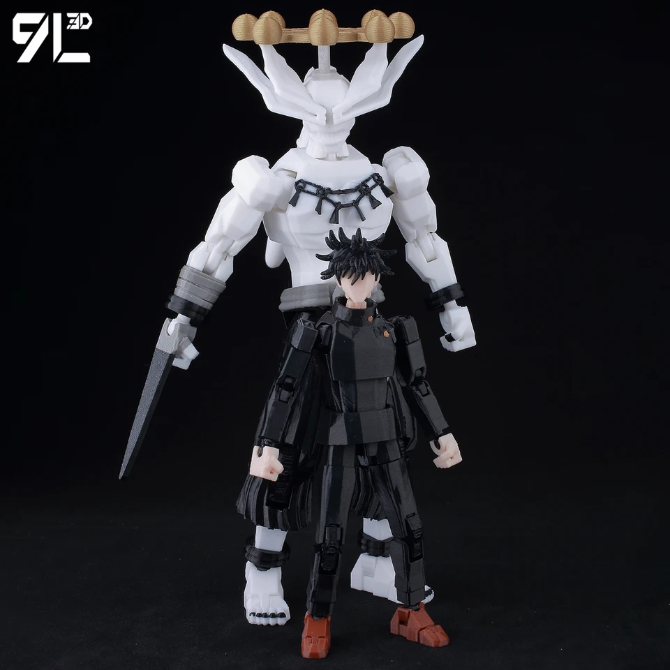 9L3D Titan13 Fushiguro's White & Black Shikigami Set LUCKY13 Anime
