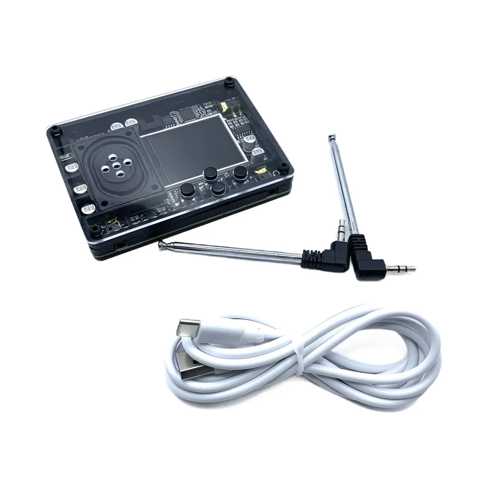 Mini Theremin Vintage Musical Module Type C Interface with Color Screen Display Multiple Adjustable Voices Electronic Instrument