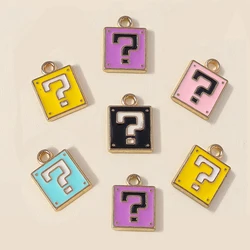 10pcs Cute Alloy Enamel Charms for DIY Jewelry and Accessories Crafting (Random mix 10pcs)