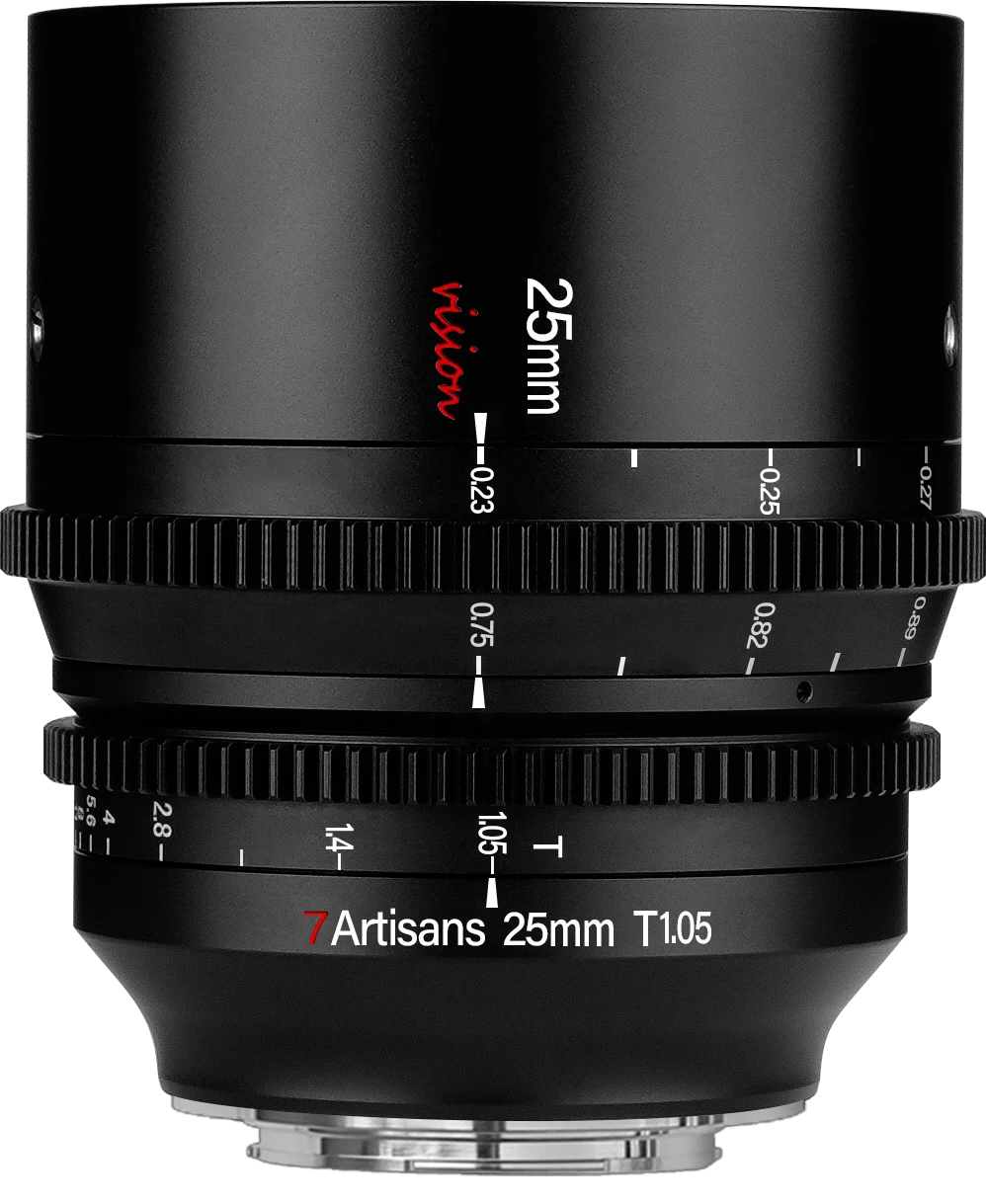 7 Artigiani 25/35/50Mm T1.05 Aps-C Obiettivo Di Visione Cinematografica Per Fuji/Sony/M4/3/Blackmagic/Bmpcc 4K/Zcam E2/Canon Rf