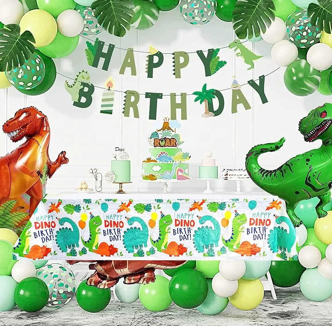 Dinosaur Tablecloth Birthday Decoration Cartoon Dinosaur Disposable Table Cloth Table Cover 1/5pcs Kid Favor Gift Party Supplies