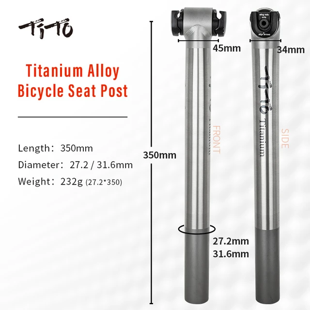 Luidruchtig Banzai bijeenkomst Tito Titanium Legering Na Float Zadelpen Racefiets Mtb Fiets Zadelpen  Fietsonderdelen 27.2Mm/31.6Mm Zadelpen _ - AliExpress Mobile