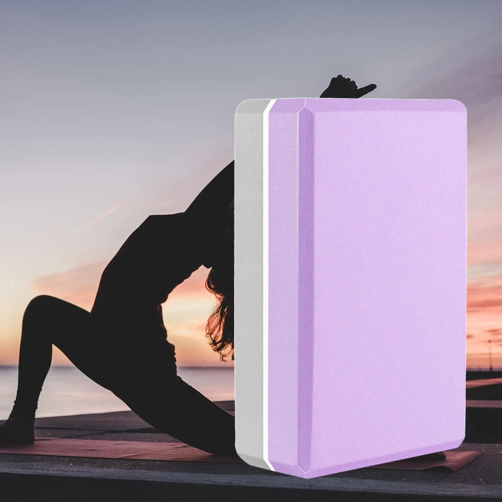 Yoga Block Slip Professional Supportive for Meditation Fitness Gift EVA Foam Block Brick Stretch Exercise Rehab Gym