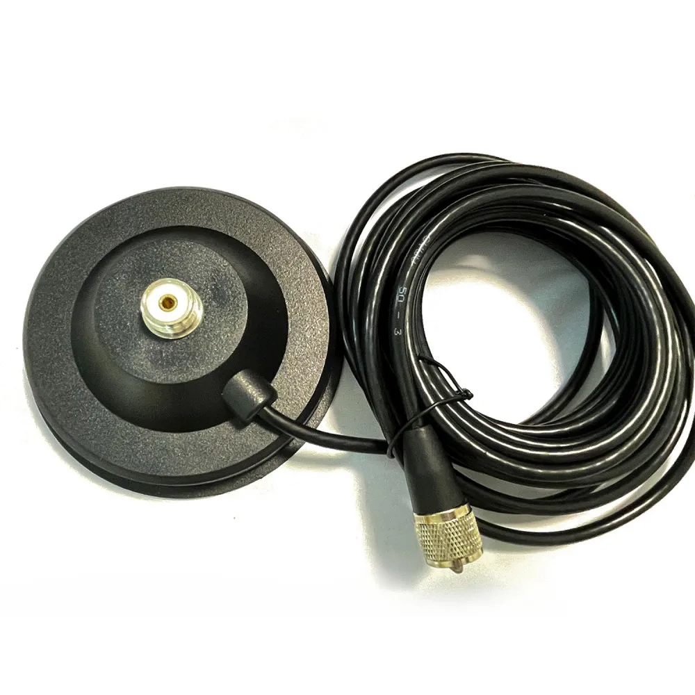 

120MM UHF SO239 Mount Magnet Base With PL259 Plug Cable for Mobile Radio