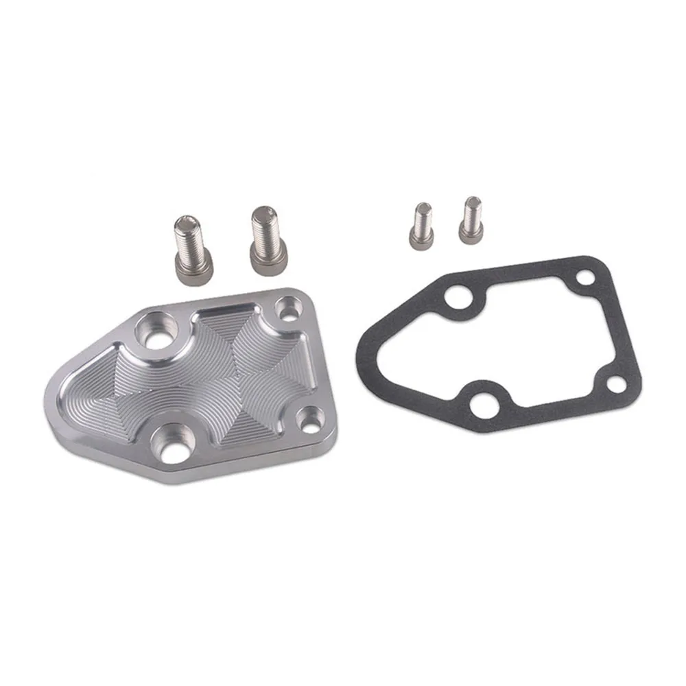 

For Chevrolet SBC 283 305 327 350 383 400 Fuel Pump Bracket Stainless Steel Fuel Pump Mounting Plate With Gasket
