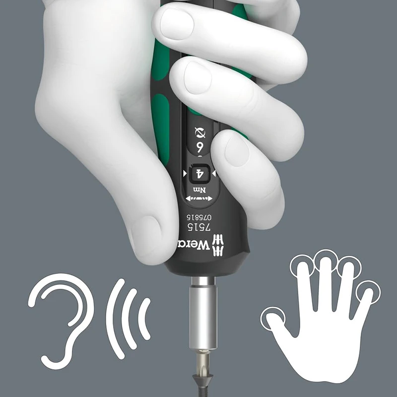 WERA 05075815001 7515 크라프트폼 안전 토크 속도 스크루 드라이버, 2-6Nm