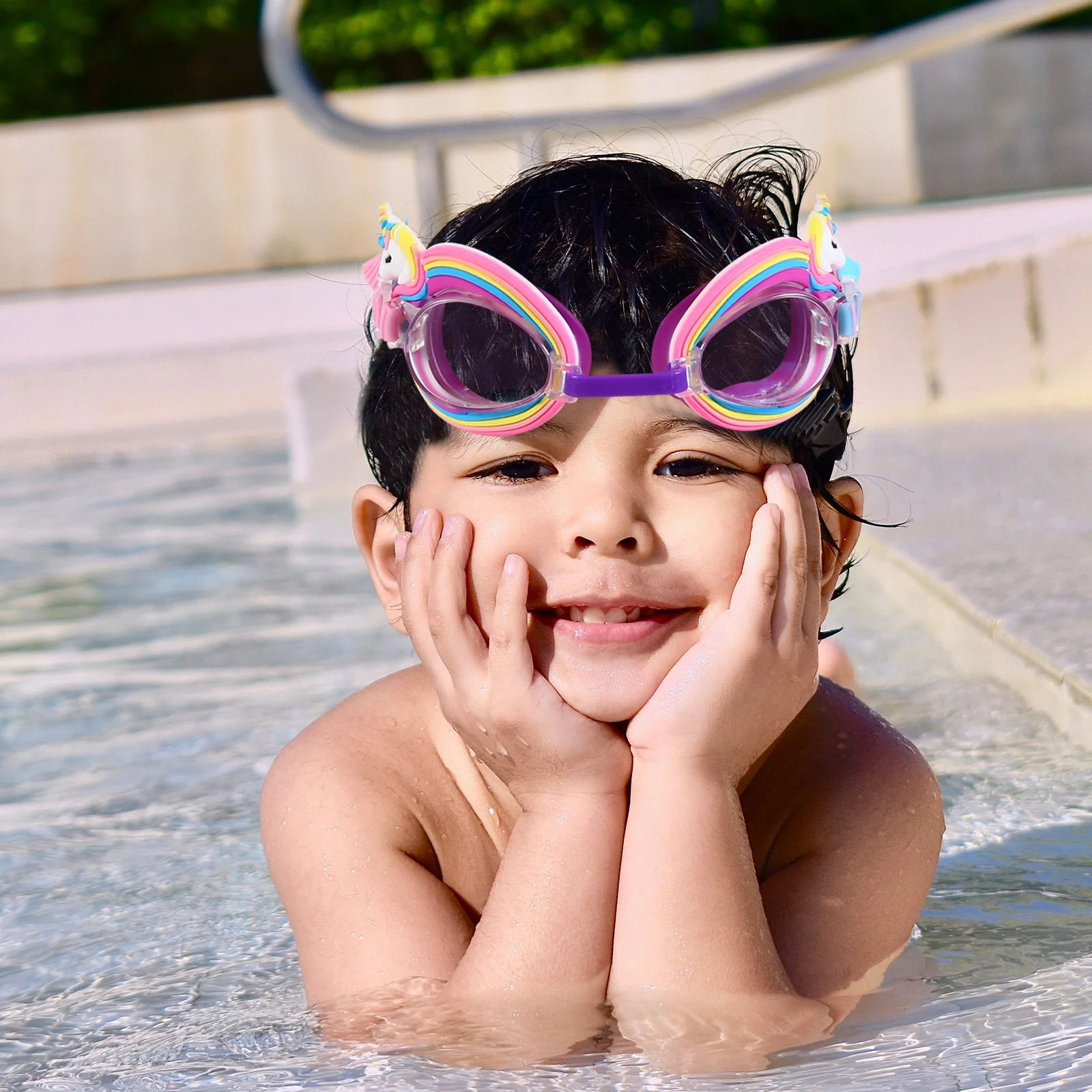 Goggles Swimming Kids Swim Goggle Glasses Pool Water Anti Fog Toddler Girls Underwater Unicorn For Child Beach Uv 5