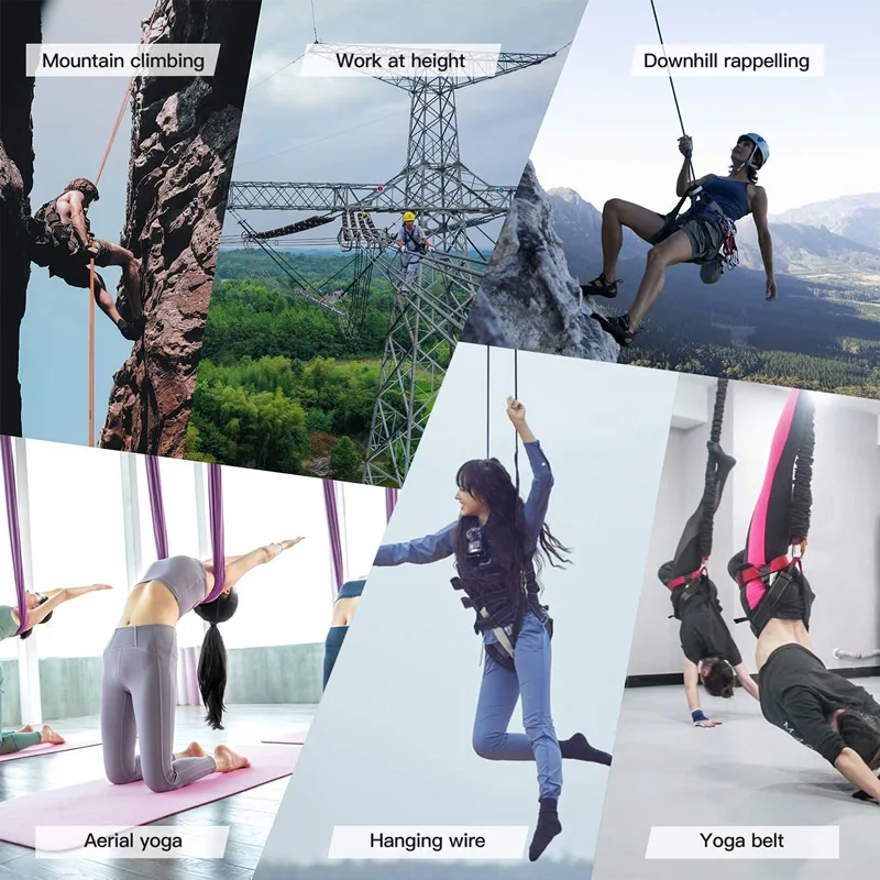 Aerial Silks Hardware Swing Swivel Descender Carabiners Rock Climbing Fly Yoga Swing Hammock Accessories 6