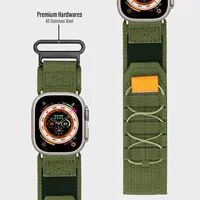 Bracelet de Sport tissé résistant Compatible Apple Watch 9/8/7/6/5/4/3/2/1/SE/bracelet de Sport Ultra en Nylon pour iWatch 49mm 45mm 44mm 42mm 41mm 4