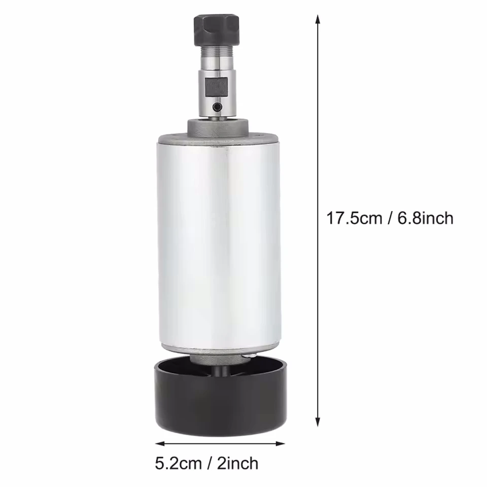 300W 500W CNC Spindle Motor Air Cooling Spindle 52MM DC12-48V Milling Motor CNC Router Engraving Machine