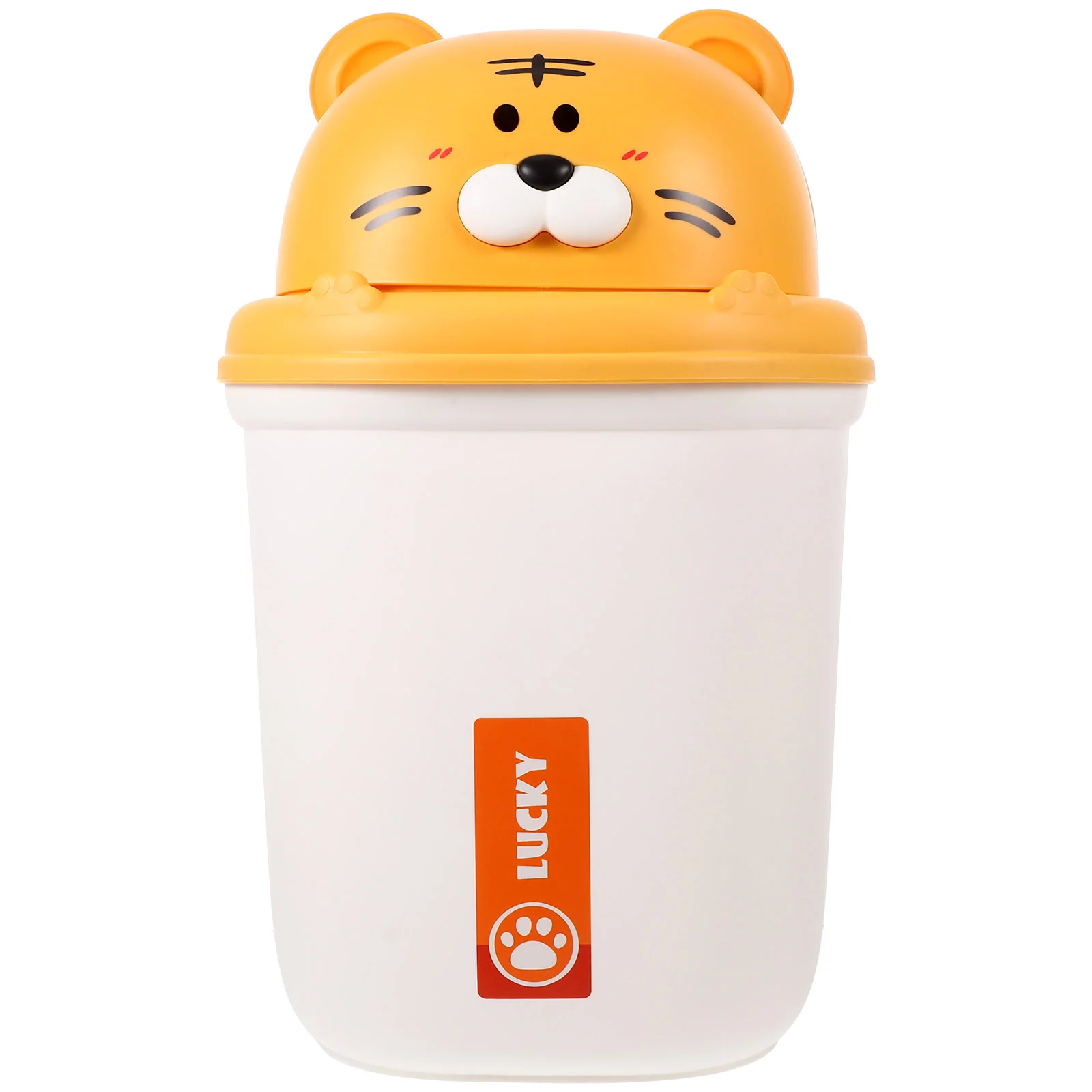 

Flip Trash Can Plastic Waste Garbage Bathroom With Lid Trashcans Household Pp Bin Office Small