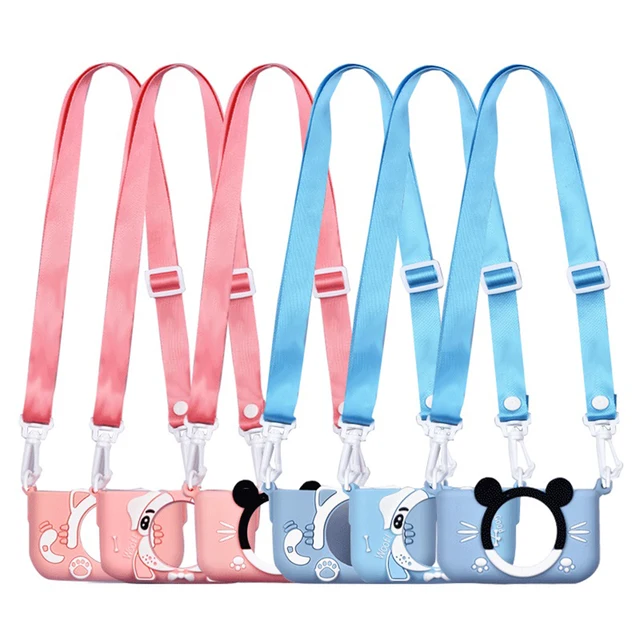 Kids Toys Camera Cute Cartoon Silicone Protective Case HD 1080P Video Digital Camera Toys for Children Kids Gifts 2