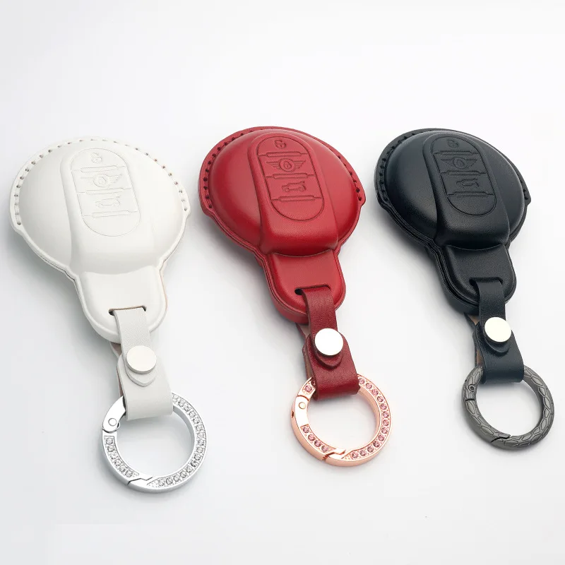 Luxury Car Key Case Cover Leather for BMW Mini Coopers Clubman Countryman F56 F55 F54 F57 F60